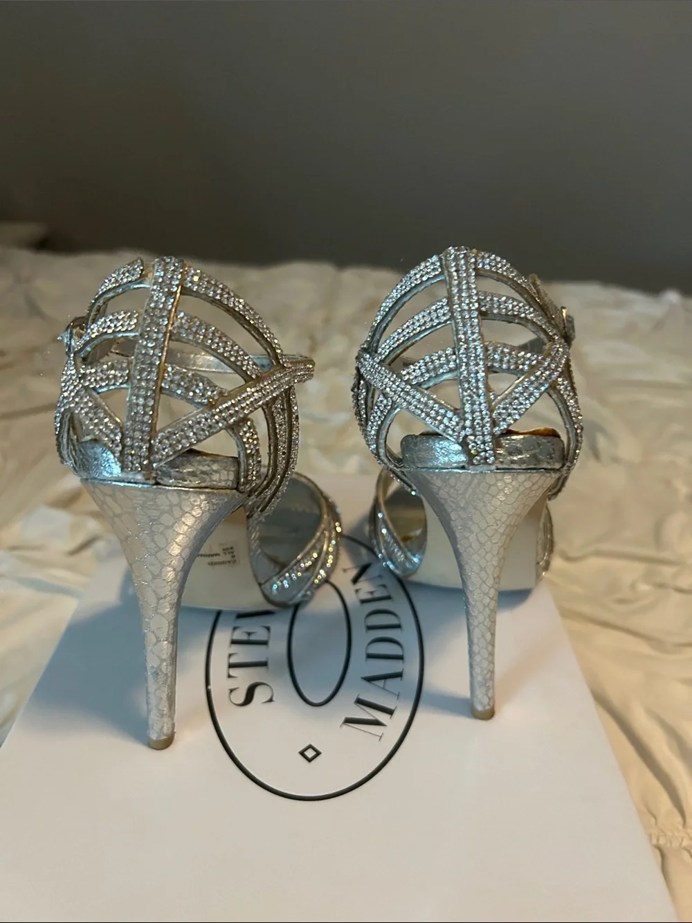 Steve Madden glamorous silver